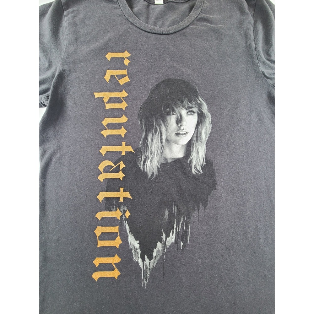 Bella + Canvas Taylor Swift Reputation Stadium Tour 2018 T-Shirt Men Medium Gray